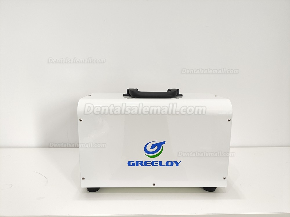 Greeloy Portable Dental Unit Cart GU-P302 with Air Compressor GA-P300+ Curing Light+ Scaler Handpiece